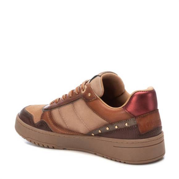 NEW XTI women\'s leather sneakers in camel